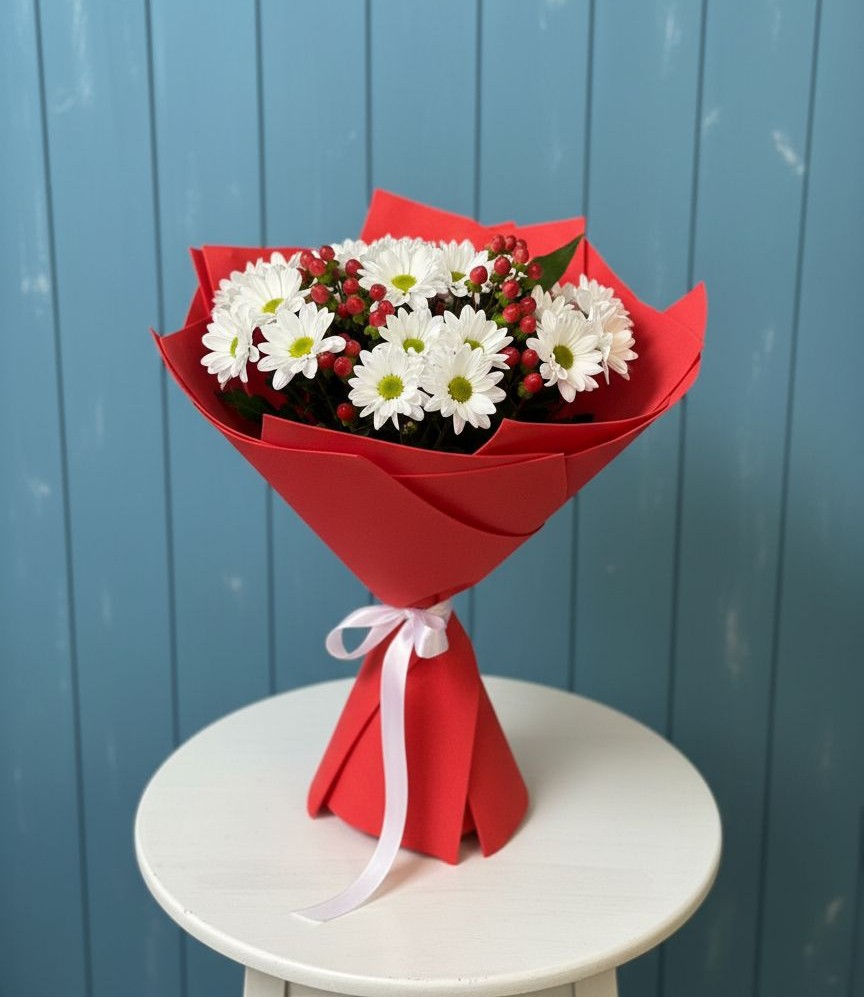 Букет цветов из: Хризантемы в Северный