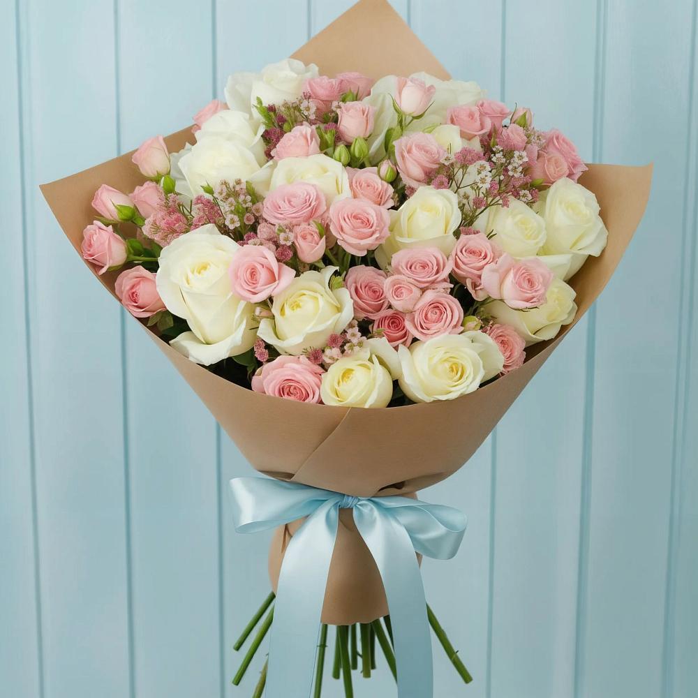 Букет цветов из: Розы в Северный