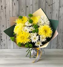 Букет цветов из:  Хризантемы #REPLACE_PRED# Северный