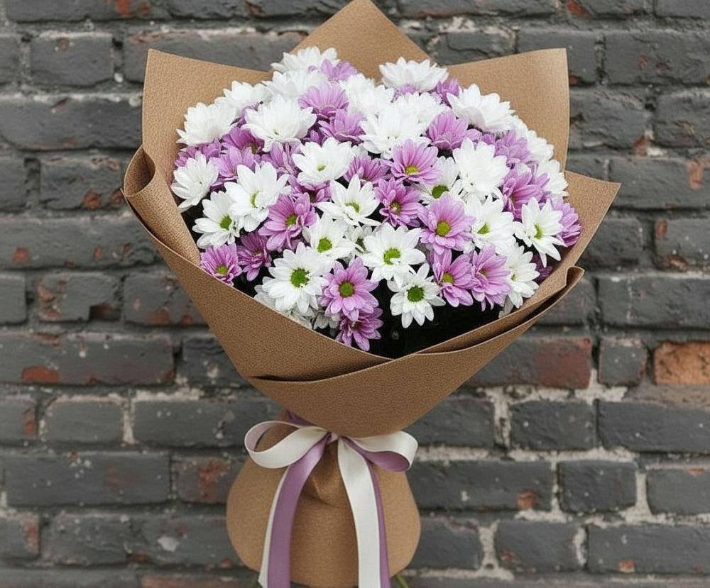 Букет цветов из: Хризантемы в Северный