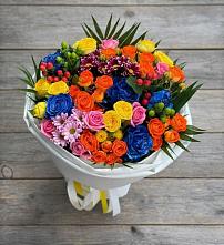 Букет цветов из:  Розы и Хризантемы в Северный