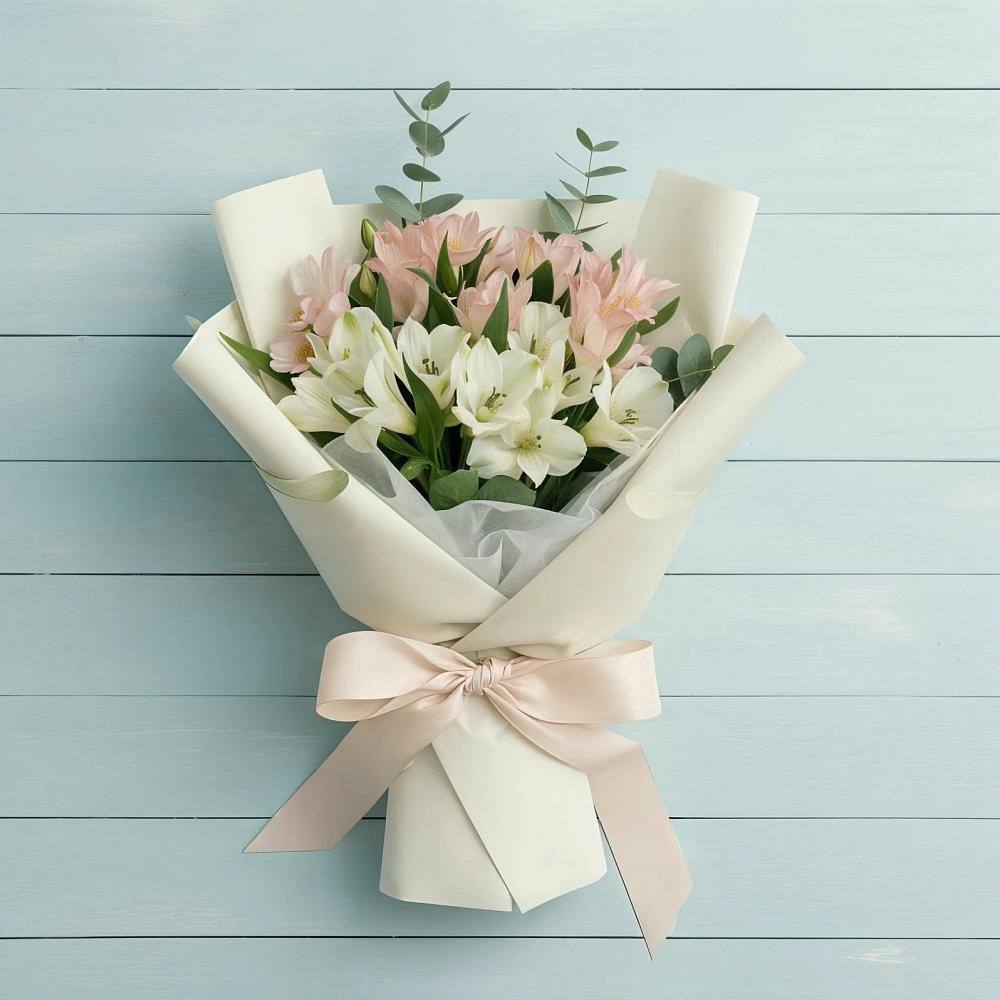 Букет цветов из: Альстромерии в Северный