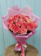 Букет 15 Розовых роз Равель в Северный